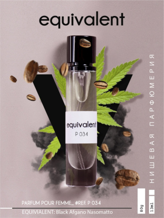 Духи для женщин EQUIVALENT P034 (по мотивам Black Afgano)